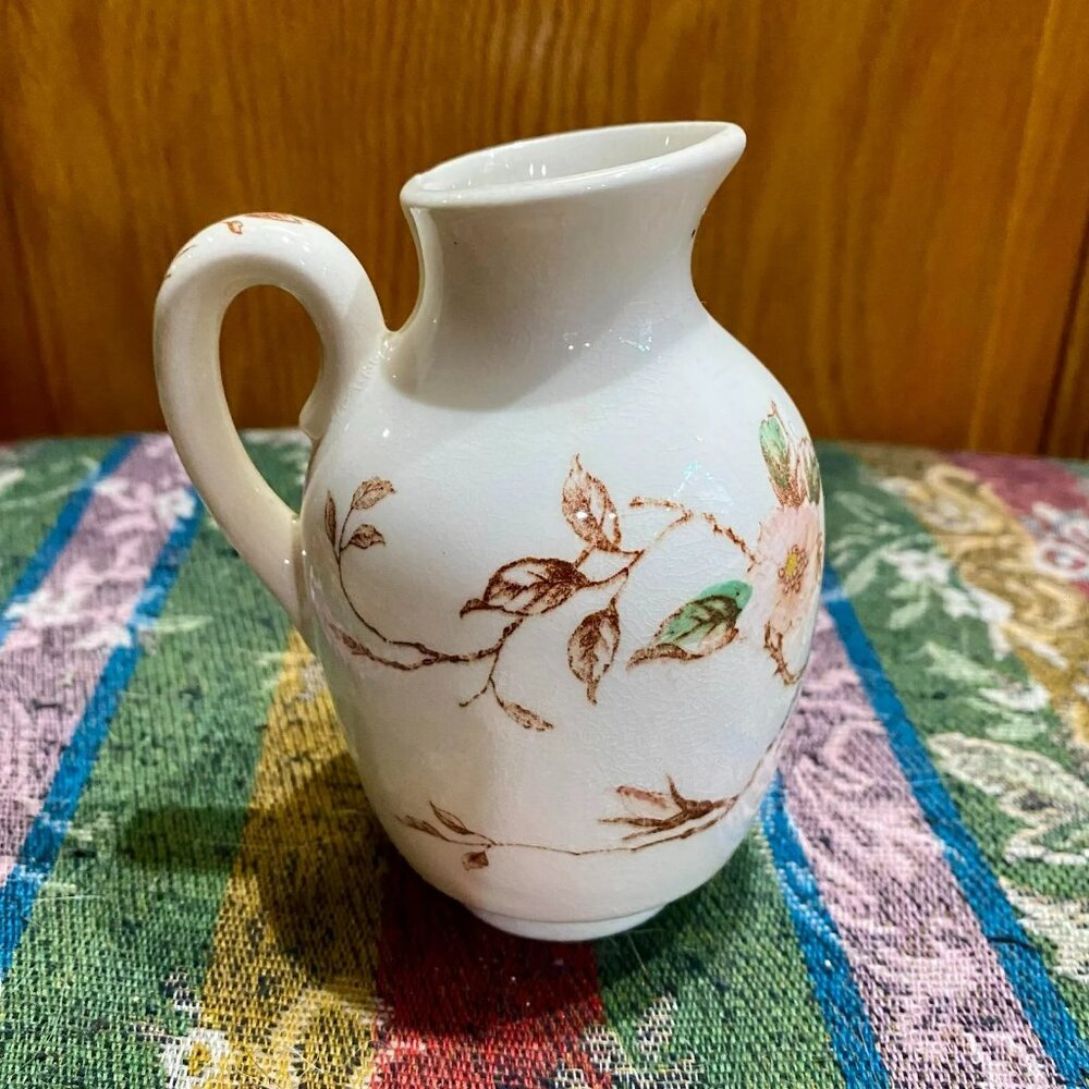 Vintage Nasco Japan Springtime 5" x 3" Ceramic Creamer